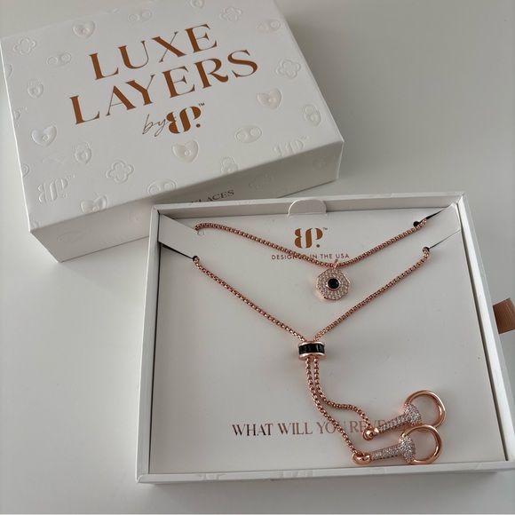 Bomb Party Luxe Layers Love Unwritten Necklaces NK95827 BORG - Picture 3 of 8